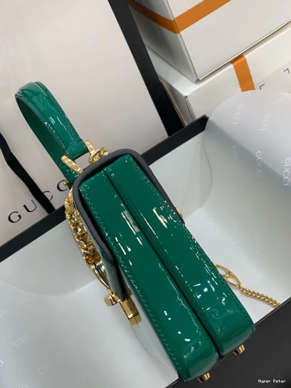 Hyperpeter TOP HANDLE MINI PATENT 1969 GUCCI Sylvie LEATHER BAG 0710